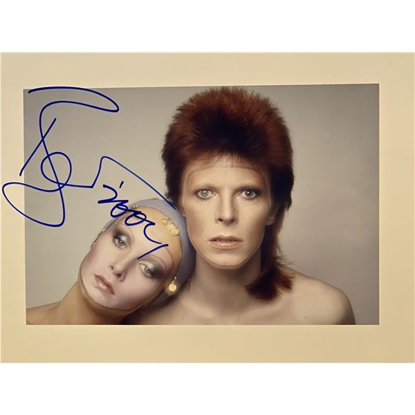 David Bowie signed photo. 8x10 inches