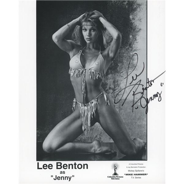 Mike Hammer Lee Benton signed photo