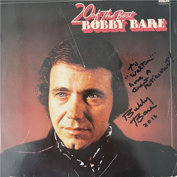 Bobby Bare 20 Of The Best signed album