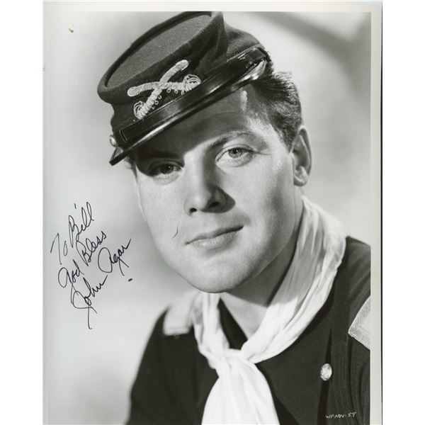 John Agar signed Sands of Iwo Jima photo