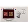 Image 1 : Great Americans Samuel Morse - 22k Gold Stamp Replica First Day Cover