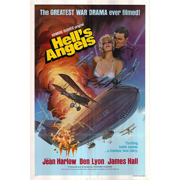 Hell's Angels Original 1979R Vintage One Sheet Poster