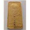 Image 1 : Jimmy Carter Danbury Mint Presidential 24k GP Bronze Ingot