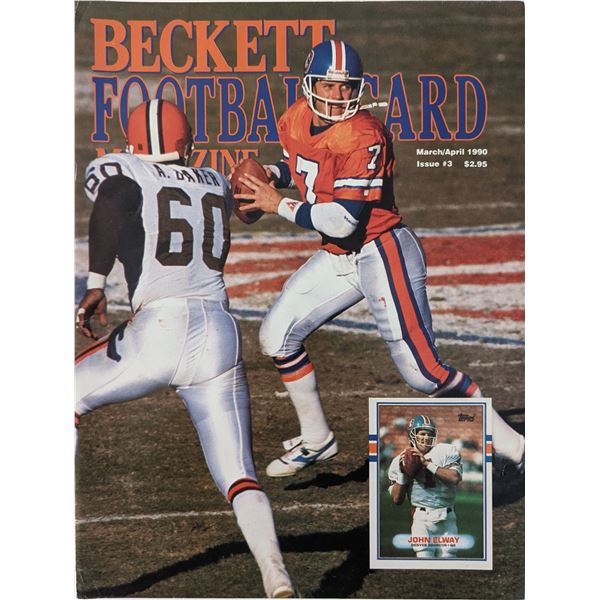 Beckett Football Card Monthly Magazine March/April 1990 Issue #3