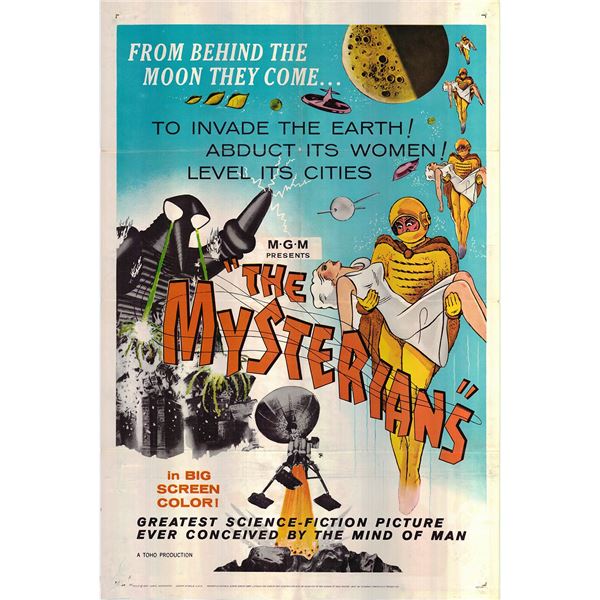 The Mysterians Original 1959 Vintage One Sheet Poster