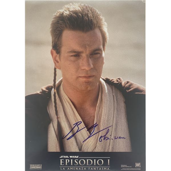Star Wars: Episode I Ewan MacGregor signed movie photo (Spanish Version)