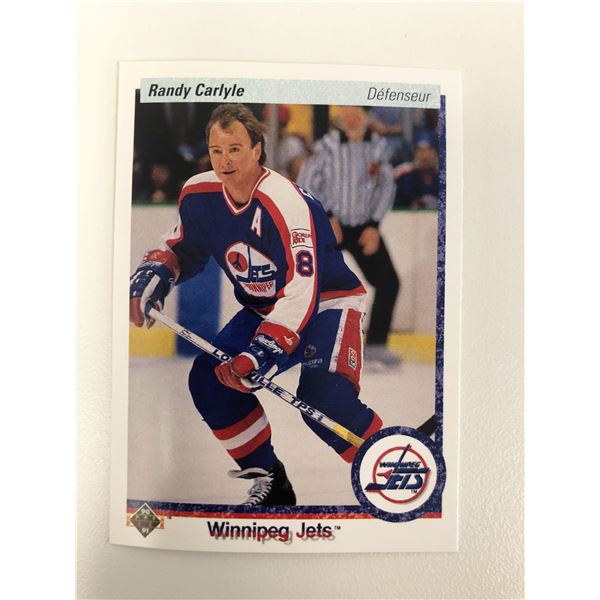 1990-91 Upper Deck Hockey French Version #331 Randy Carlyle  Card