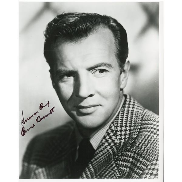 Bruce Bennett signed photo