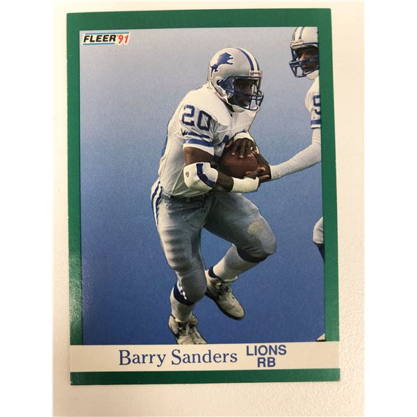 1991 Fleer Football #247 Barry Sanders Card