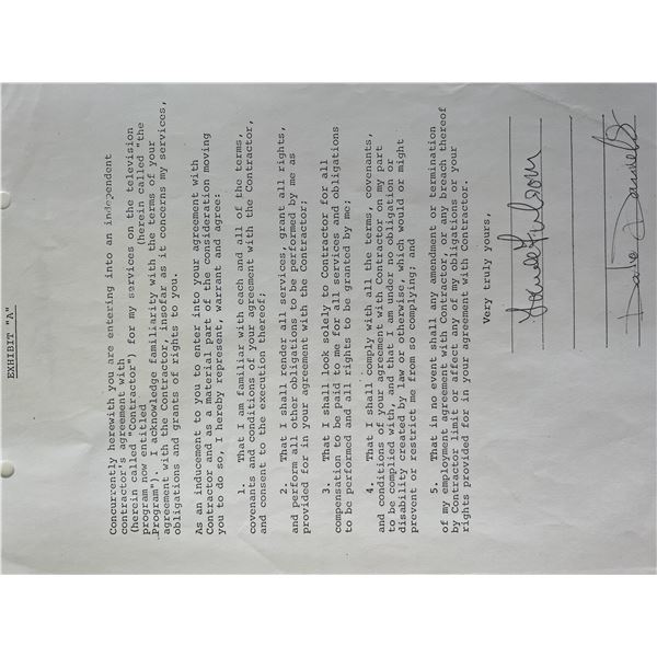 Lowell Fulson signed contract
