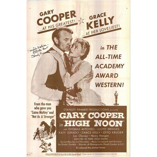 High Noon Original 1956R Vintage One Sheet Poster