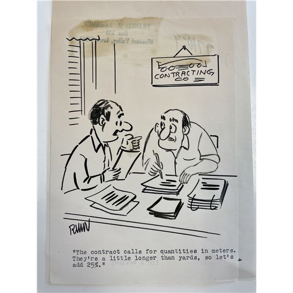 Frank Brummer Original Cartoon