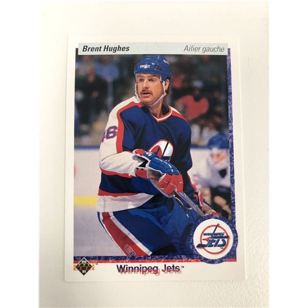 1990-91 Upper Deck Hockey French Version #333 Brent Hughes  Card