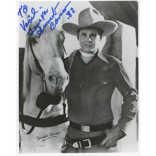 Sunset Carson signed photo