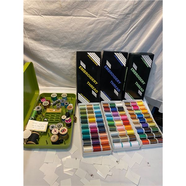 Janome embroidery thread new and other