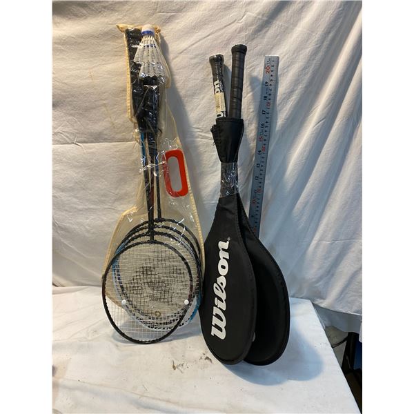 Badminton racquets