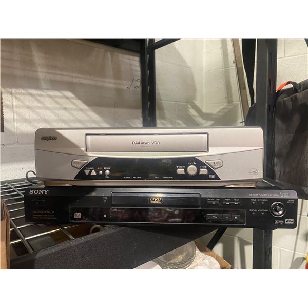 Dvd and VHS player