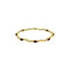 Image 1 : Genuine 2.01 ctw Garnet & Diamond Bracelet 14KT Yellow Gold - REF-76F7Z