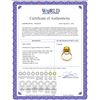Image 2 : Genuine 5.28 ctw Citrine & Diamond Ring 14KT Yellow Gold - REF-83H3X