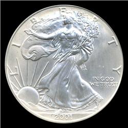 2001 Silver Eagle Graded MS70 (COI-4862)