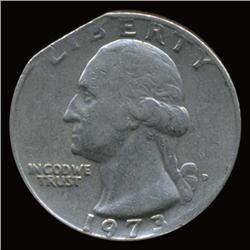 1973D Washington Quarter Hi Grade Clip Error (COI-5107)