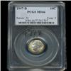 Image 3 : 1947D Roosevelt Dime Graded PCGS MS66 with FB (COI-4778)
