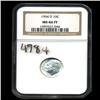 Image 3 : 1954D Roosevelt Dime Graded NGC MS66 FB (COI-4784)