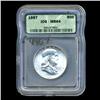 Image 3 : 1957 Franklin Half Graded MS64 ICG with FBL (COI-4907)