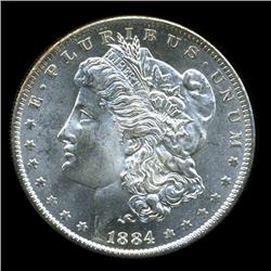1884O Morgan Dollar RARE GEM BU PL Scarce Variety (COI-4515)