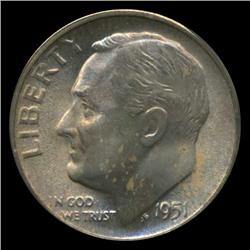 1951S Roosevelt Dime Graded PCGS MS66 FB (COI-4548)