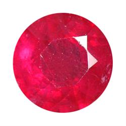 2.10ct Round Natural Red Pink Ruby From Mozambique (GEM-15180)