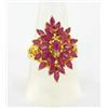 Image 1 : 4ct Natural Ruby Ladies Gold Vermeil Ring (JEW-1487)