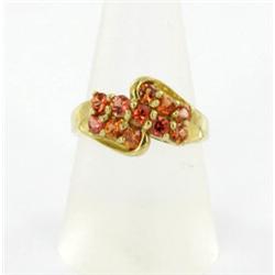 1ct Golden Rose Sapphire 10k Gold Ladies Ring (JEW-1514)