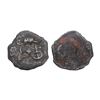Image 1 : Ancient Eastern Malwa, Dasharna area, Betwa valley - cast Copper coin of Erikachha city-state
