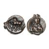 Image 1 : Early uninscribed cast Copper coin or EUCCC, (c.200-150 BC) - universal North Indian series