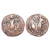 Image 1 : Yaudheyas tribal republic - Copper coin of Karttikeya type, struck in the name of the Yaudheya peopl