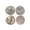 Image 1 : Western Kshatrapas, Kshaharata house - two Silver drachms of Nahapana