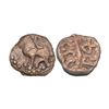 Image 1 : Nagas of Padmavati - Copper kakini of Prabhakara Naga (c.335-340AD), PAIC 1315