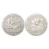Image 1 : Akbar (1556-1605 AD) - Silver Rupee, 'round with Kalima' type, Dar al-Saltanah Ahmadabad mint