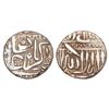 Image 1 : Akbar (1556-1605 AD) - Silver Mahmudi, struck by Raja of Baglana, no date visible