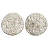Image 1 : Shahjahan (1628-1658 AD) - Silver 1/2 rupee, 'square areas' type, Surat mint (off flan)