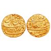 Image 1 : Aurangzeb (1658-1707 AD) - Gold mohur, Multan mint (without epithet), AH 1074/RY7, 'Mihr Munir' coup
