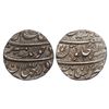 Image 1 : Aurangzeb (1658-1707 AD) - Silver Rupee, Kanbayat / Khambayat mint, 'badr muneer' couplet