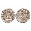 Image 1 : Aurangzeb (1658-1707 AD) - Silver 1/2 rupee, Surat Mint, 'badr muneer' couplet