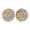 Image 1 : Aurangzeb (1658-1707 AD) - Silver 1/2 Rupee, Surat Mint, Badr Munir couplet