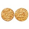 Image 1 : Farrukhsiyar (1713-1719 AD) - Gold mohur, 'Bahr-wa-Bar' couplet, Khujista Bunyad mint