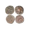 Image 1 : Banswara - Lakshman Singh (1844-1905 AD), two Copper paisas with alleged 'Samba' / 'Samstraba' legen