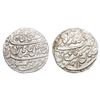 Image 1 : Bharatpur - Suraj Mal (1755-1763 AD), Silver Rupee in the name of Shah Alam II, Mahindrapur (Deeg) m