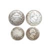 Image 1 : William IV, Silver, Rupee & 1/2 Rupee, 1835, Bombay Mint, no initials