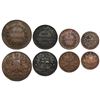 Image 1 : East India Company, Copper, 1/2 Anna, 1/4 Anna, 1/2 Pice, 1/12 Anna, 1835